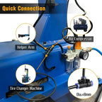 Tyre Changer Helper Assist Arm Suitable for All Tire Changers Machines with Square Post Left Third Assistance Auxiliary Arm CM World