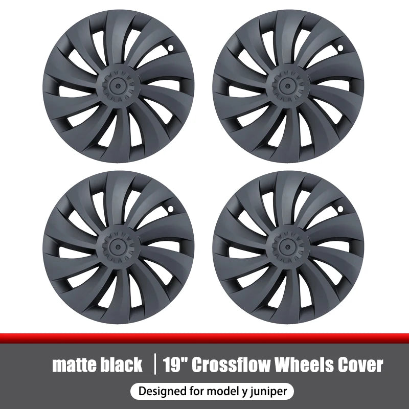 Hub Cap For Tesla New Model Y 19 Inch Juniper Tire Performance Replacement Crossflow Full Wheel Cover Rims My Accessories 2025