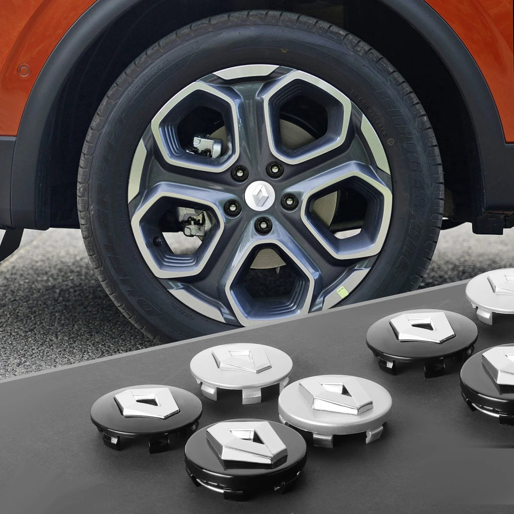 4PCS 56mm 60mm Car Wheel Center Cap Logo Hub Badge Rims Cover For Renault Megane 2 3 Clio 4 Trafic Captur Emblems Kangoo Zoe CM World