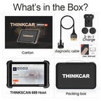 THINKCAR THINKSCAN 689 OBD2 Scanner Lifetime Free Update Full System Diagnosis CANFD/DOIP Bi-directional ECU Coding 34 Reset Car Mobile World