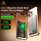 QI 2.1 Magnetic Powerbank Wireless Fast Charing Spare Portable External Battery for iPhone 12-17 Pro Watch Airpods 5000/10000mAh Car Mobile World