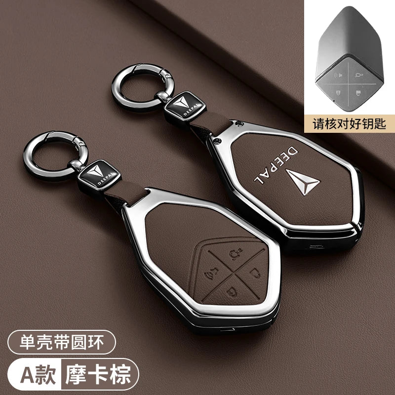 Car Key Case Bag For Changan Deepal S7 S07 SL03 S05 G318 2024 2025 Keychain Protective Cover Smart Remote Key Protection Shell