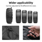1/2/4PCS Car Auto Wheel Tire Cover Weatherproof Dust-Proof 4x4 Overland Vehicle Spare Tire Cover Case Bag Polyester CM World