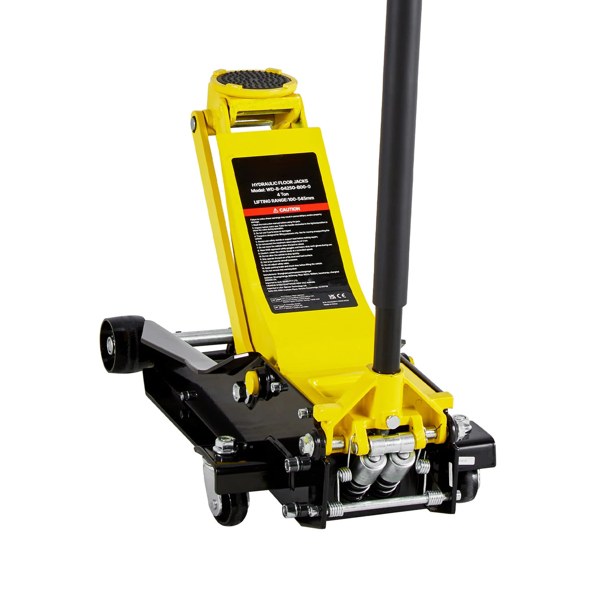 SucceBuy Low Profile Floor Jack 4 Ton Capacity with Dual Pistons Lift Pump Hydraulic Trolley Car Lift for Sport Utility Vehicle