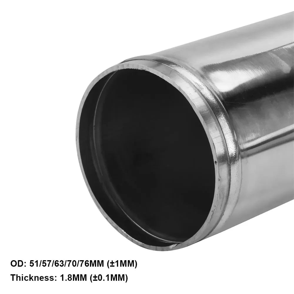 Universal L S Type Aluminum Tube 76mm 89mm 3inch 3.5inch Cold Air Intake Pipe for Racing Car Turbo High Flow 0/45/90/180 Degrees CM World