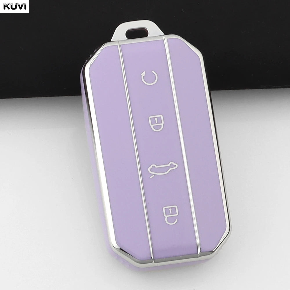 Fashion TPU Car Key Case Cover Shell For Chery Jaecoo J7 J5 7 5 Protection Bag Holder Keychain Keyless Auto Accessories