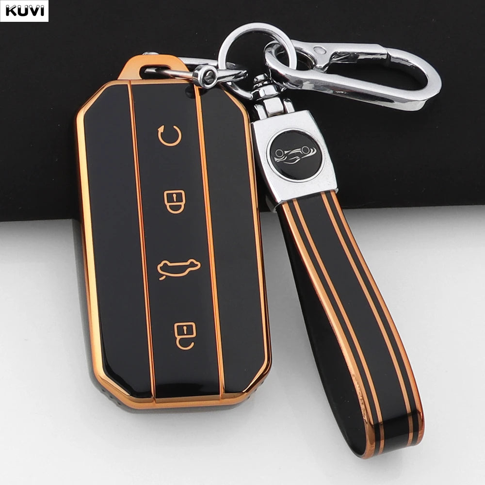 Fashion TPU Car Key Case Cover Shell For Chery Jaecoo J7 J5 7 5 Protection Bag Holder Keychain Keyless Auto Accessories