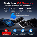 LAUNCH LTR-05 TPMS Sensor 315/433MHz Dual Frequency Universal Programmable Tire Pressure Monitor System Replacement for Car SUV CM World