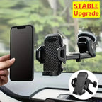 Car Phone Holder 360° Windshield Mobile Cell Support Smartphone Universal Mount Stand For iPhone 12 11 7 8 Samsung Huawei CM World