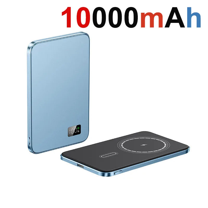 10000mAh Thin Magnetic Wireless Power Bank PD20W Fast Charging Portable External Battery 5000mAh for Magsafe For iPhone Samsung Car Mobile World