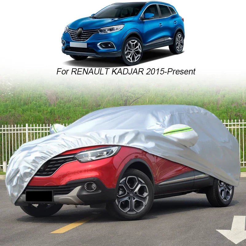 Full Dust Waterproof Car Cover Rain Frost Snow Protect Cover For Renault Captur CLIO KADJAR KADJAR KOLEOS QM6 KWID BW 2015-2025 Car Mobile World
