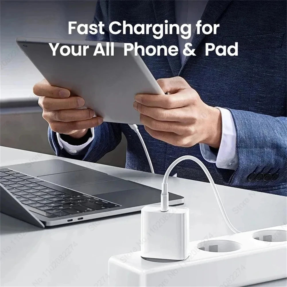 PD 40W USB C Fast Charger For Apple iPhone 16 15 11 12 13 14 Pro Max Plus Fast Charge Phone Charger USB Type C Cable Accessories Car Mobile World