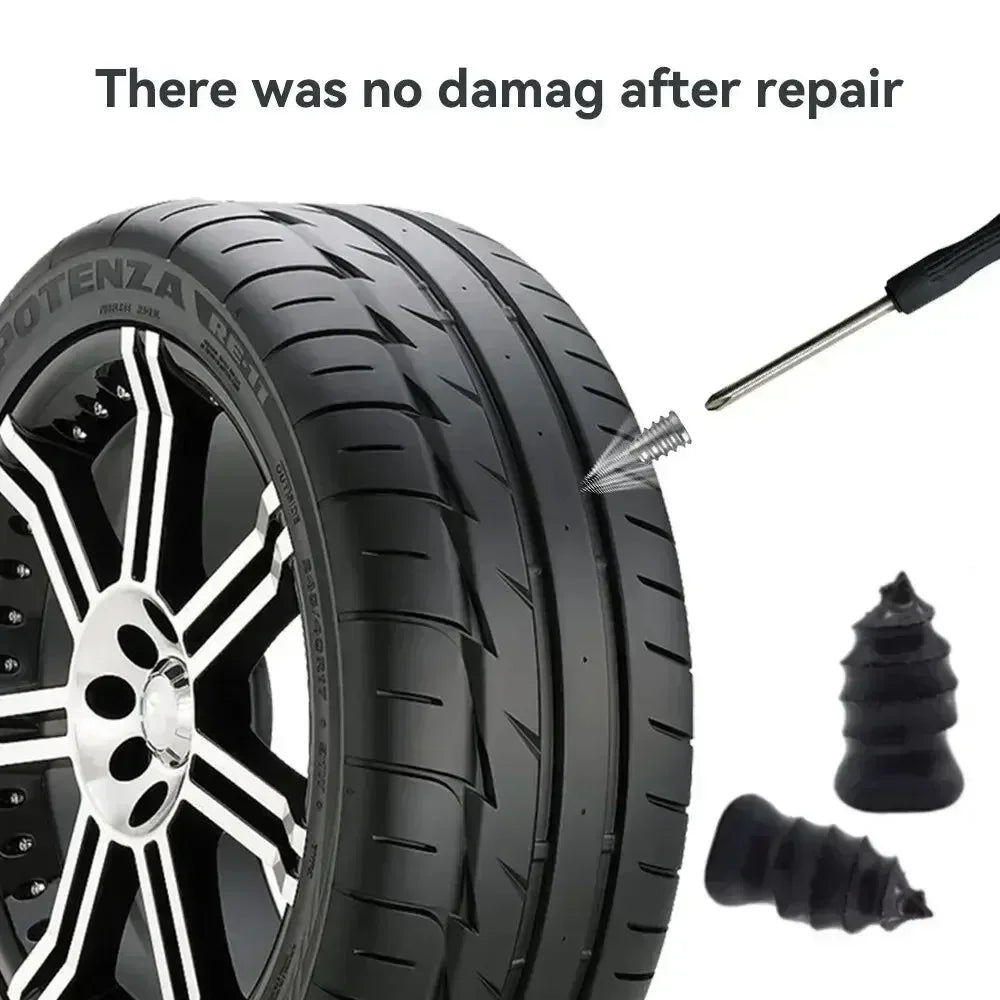Car Motorcycle Vacuum Tyre Repair Nails Truck Scooter Bike Tire Puncture Repair Tubeless Tools Rubber Metal Accessories