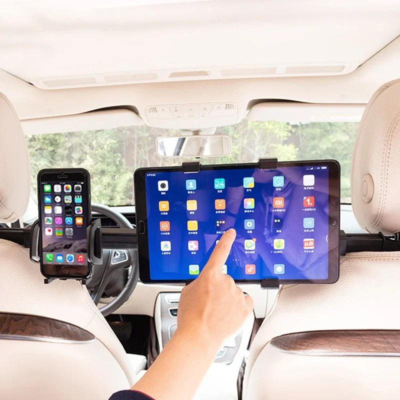 Car Tablet Phone Holder Stand Bracket 2 in 1 Car Truck Back Seat Headrest Phone Mount Holder for iPad Rear Seat Universal CM World