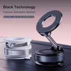 Magnetic Car Phone Holder Foldable Design 360 °     Adjustable Vacuum Mount for Car/Desk/Bathroom/Universal Use CM World