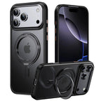 Magnetic 360° Rotation Stand Phone Case for iPhone 17 Pro Max Case iPhone 17 MagSafe Funda iPhone 17 Pro with Ring Holder Cover