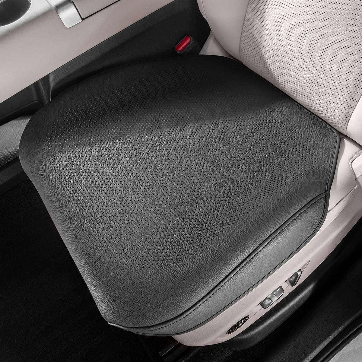 Universal Car Seat Cushion Leather Thin Breathable Hole Summer Car Seat Cover All Seasons Automotive Interior Parts
