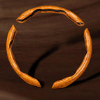 3 pcs of segmented peach wood texture car steering wheel cover, high-end and minimalist car steering wheel decoration