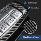 For 8 6 4 Button Genesis Key Cover Carbon Fiber Key Shell For Hyundai Genesis GV70 GV80 GV90 Key Case with Keychain Accessories CM World