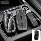 Car Accessories, For Jaecoo j7 Phev 2025 2024 2023, Zinc Alloy Car Key Holder Remote Protector Car Key Cover Zinc Alloy Leather