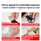 For New Tesla Model Y Juniper 2025 Nappa Leather Seat Cover Punching Breathable Seat Cushion Cover Car Interior Seat Accessories CM World