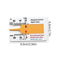 Car Inspection Tools Car Tester Tire Depth Ruler Tire Thickness Gauge For Cars Tyre Ruler Tread Depth Accurate Measurement Tools CM World
