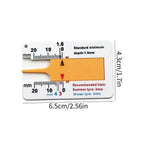 Car Inspection Tools Car Tester Tire Depth Ruler Tire Thickness Gauge For Cars Tyre Ruler Tread Depth Accurate Measurement Tools CM World