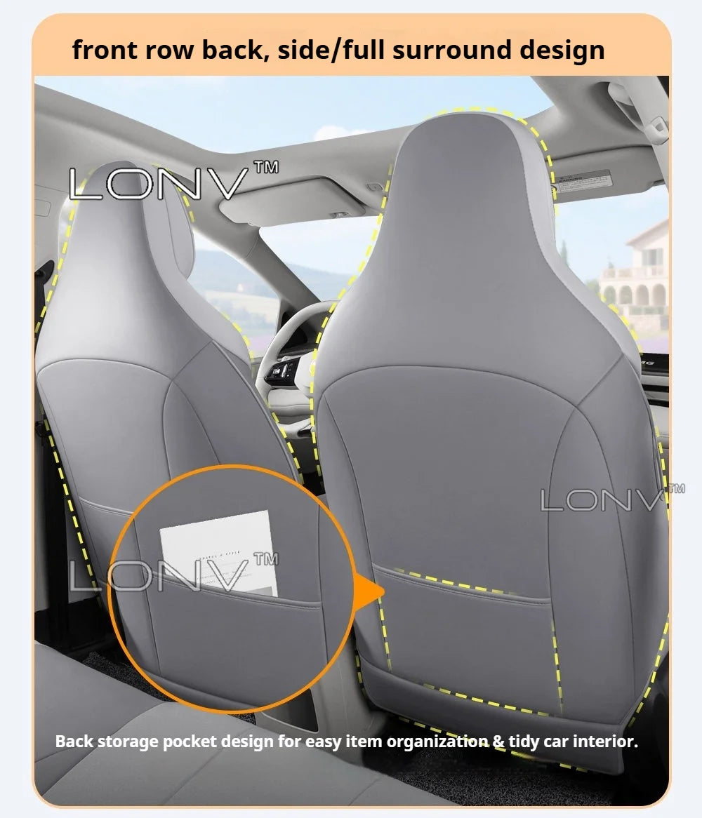Special Car Seat Cover For MG4 EV Urban 2026 2027 Car Original Full Coverage Seat Cushion Non-slip Fixed Interior Accessories