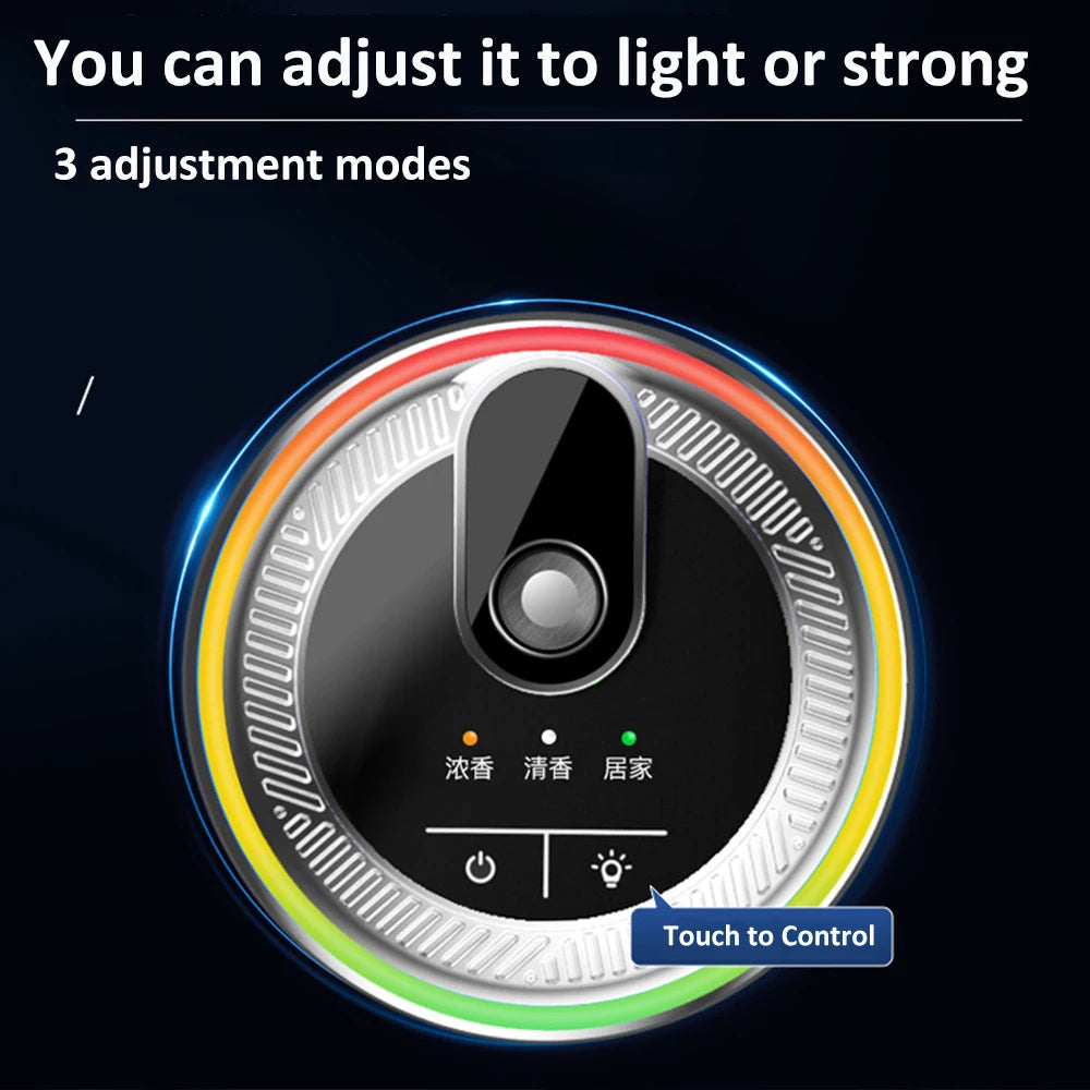 Car Aroma Diffuser with LED Starry Ambient Light 50ml Cologne Perfume Car Air Freshener Flavoring for Cars Fragrance Diffusers CM World