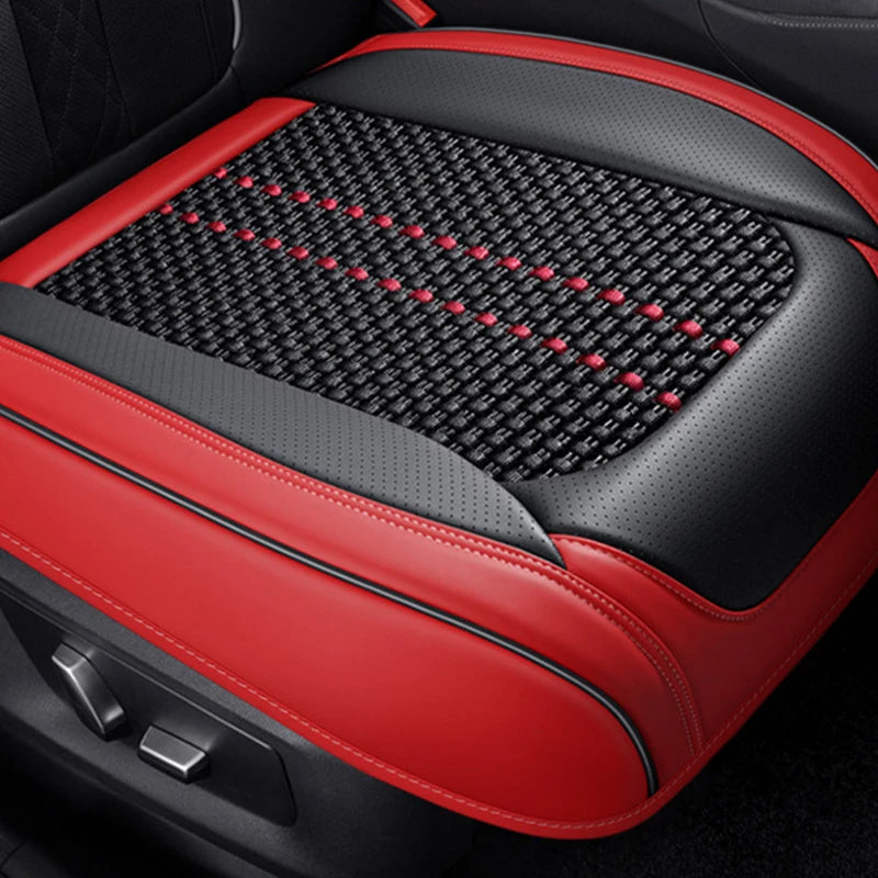Luxury Car Front Seat Cover Fully Surround Car Seat Cushion Breathable Leather Auto Cushion Interior Four Seasons Universal
