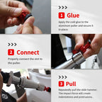 5-Piece Set Of Car Body Dent Repair Pull Hammer, Paint-Free Puller, Hail Pit Repair Tool, Built-In Spring Telescopic Pull Hammer