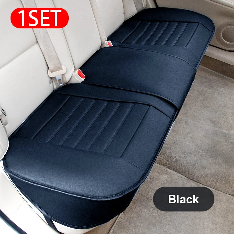 SEAMETAL Full-Surrounded Car Seat Cover Premium PU Leather Auto Seat Protector Cushion Antii Scratch Chair Protection Pad Mat