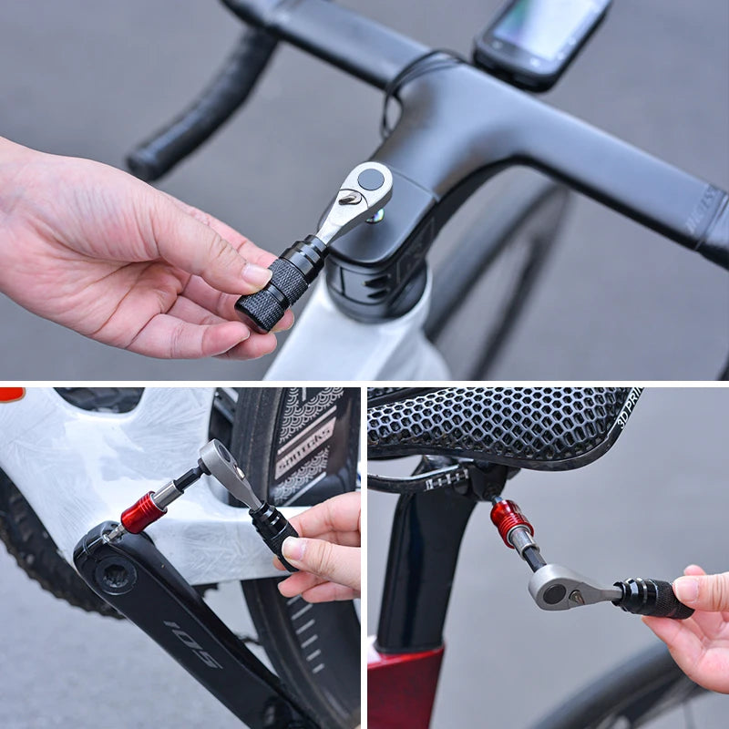 TinkRider Bicycle Portable Tools Repair Bags Set Multipurpose Bike Toolkit MTB Road Bike Storage Capsule Kit Cycling Pump CM World