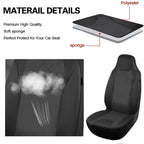 AUTOKING High Back Car Seat Covers Universal Size Fit For Most Car SUV PU Leather Spliced With Dot Jacquard Fabric Seat covers CM World