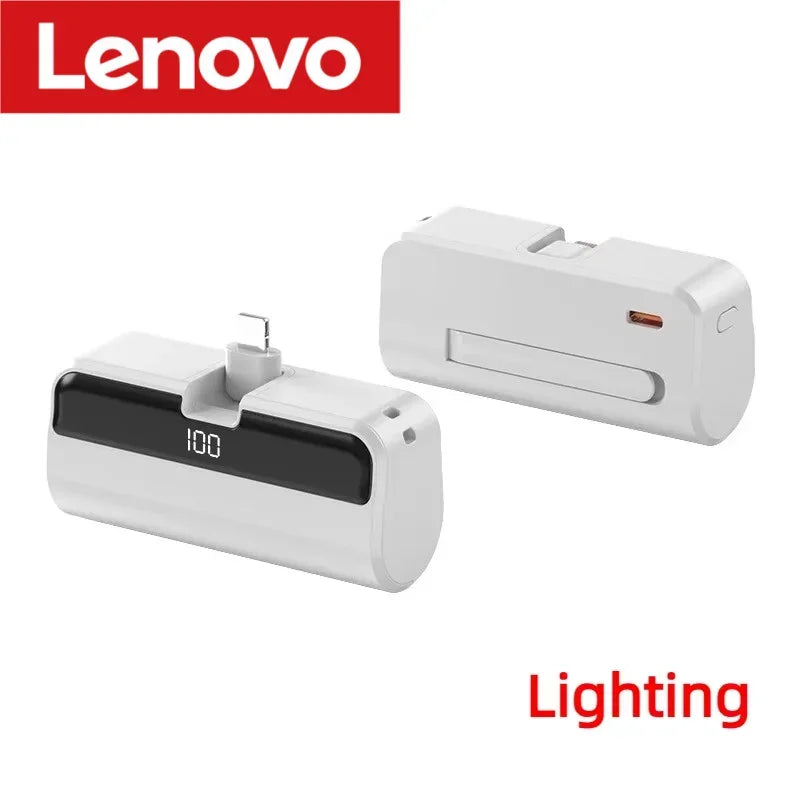 Lenovo 500000mAh Mini Capsule Power Bank Fast Charge High Capacity Powerbank Portable External Battery for iPhone Huawei Samsung
