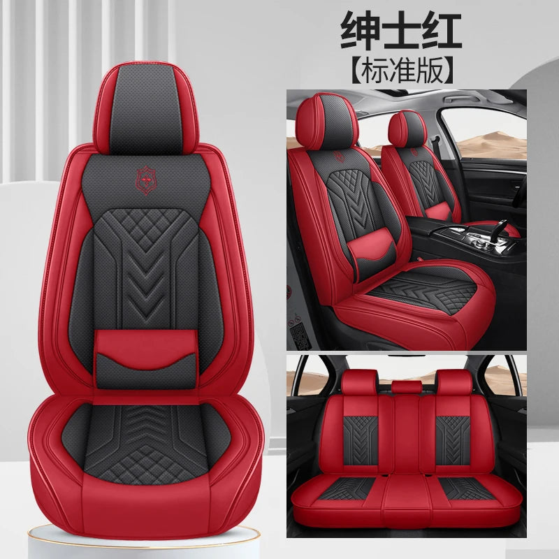Five-Seat Universal Car Seat Covers with Built-In Lumbar Support Comfortable Multiple Colors Available CM World