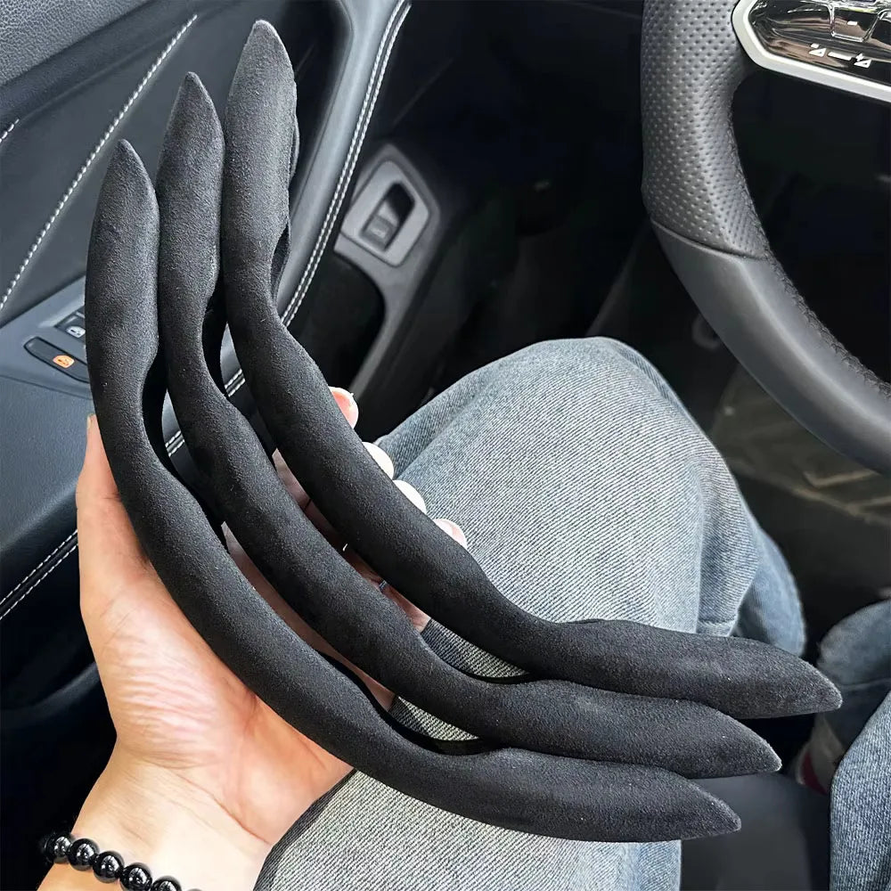 2025 Winter NEW Car Steering Wheel Cover Gearshift Handbrake Cover Protector Decoration Warm Super Thick Plush Auto Accessories CM World