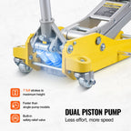 SucceBuy 3T/2T Floor Jack Aluminum Hydraulic Racing Jack Hydraulic Car Jack with Dual Piston Quick Lift Pump for Auto Repaire