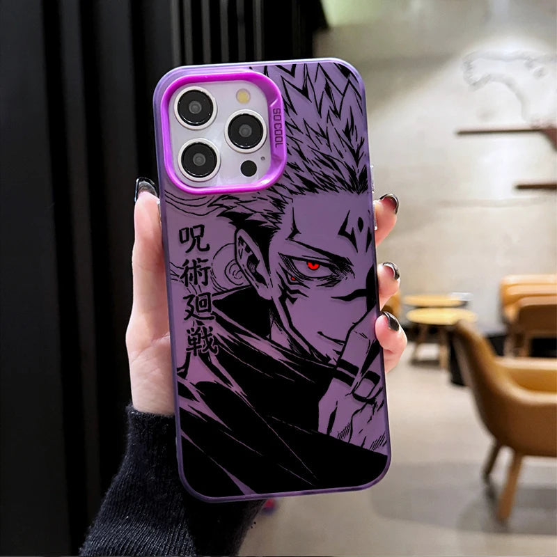Phone Case for JUJUTSU KAISEN SATORU GOJO SUKUNA iPhone 12 17 Air Pro Max 16 15 11 14 13 Pro Max XS X XR Plus 8 7 SE 2020 Cover Car Mobile World