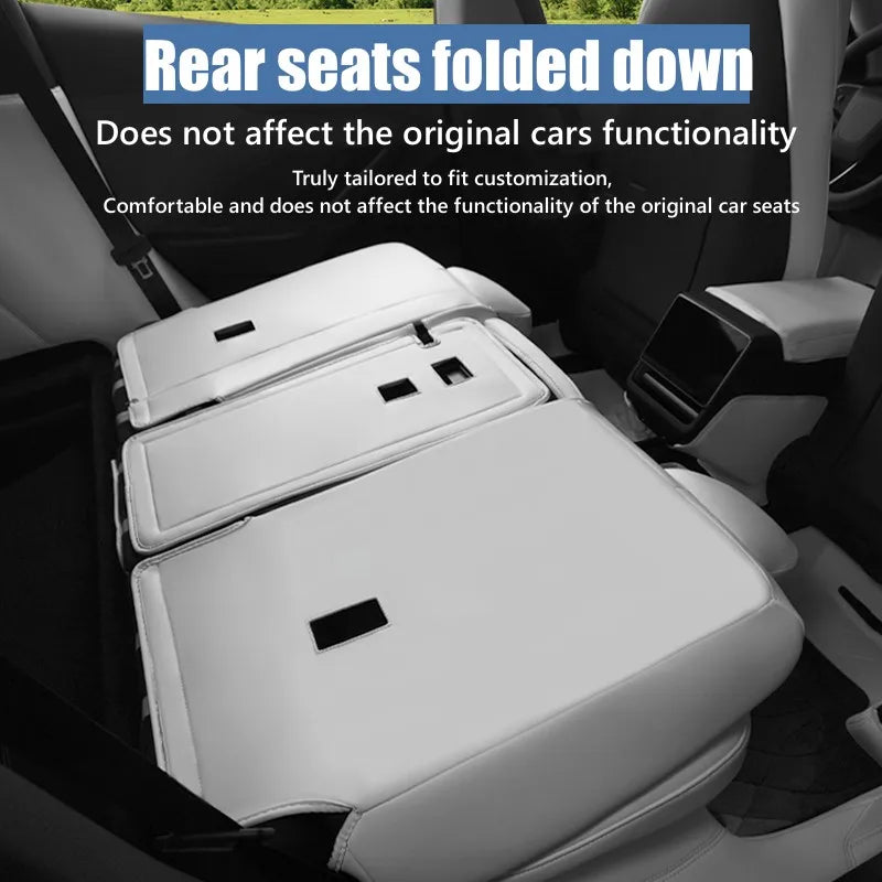For Tesla New Model Y Juniper 2025 2026 Car Seat Cover Nappa Leather & 8 Grade Anti Fouling Wholesale Price Interior Accessories