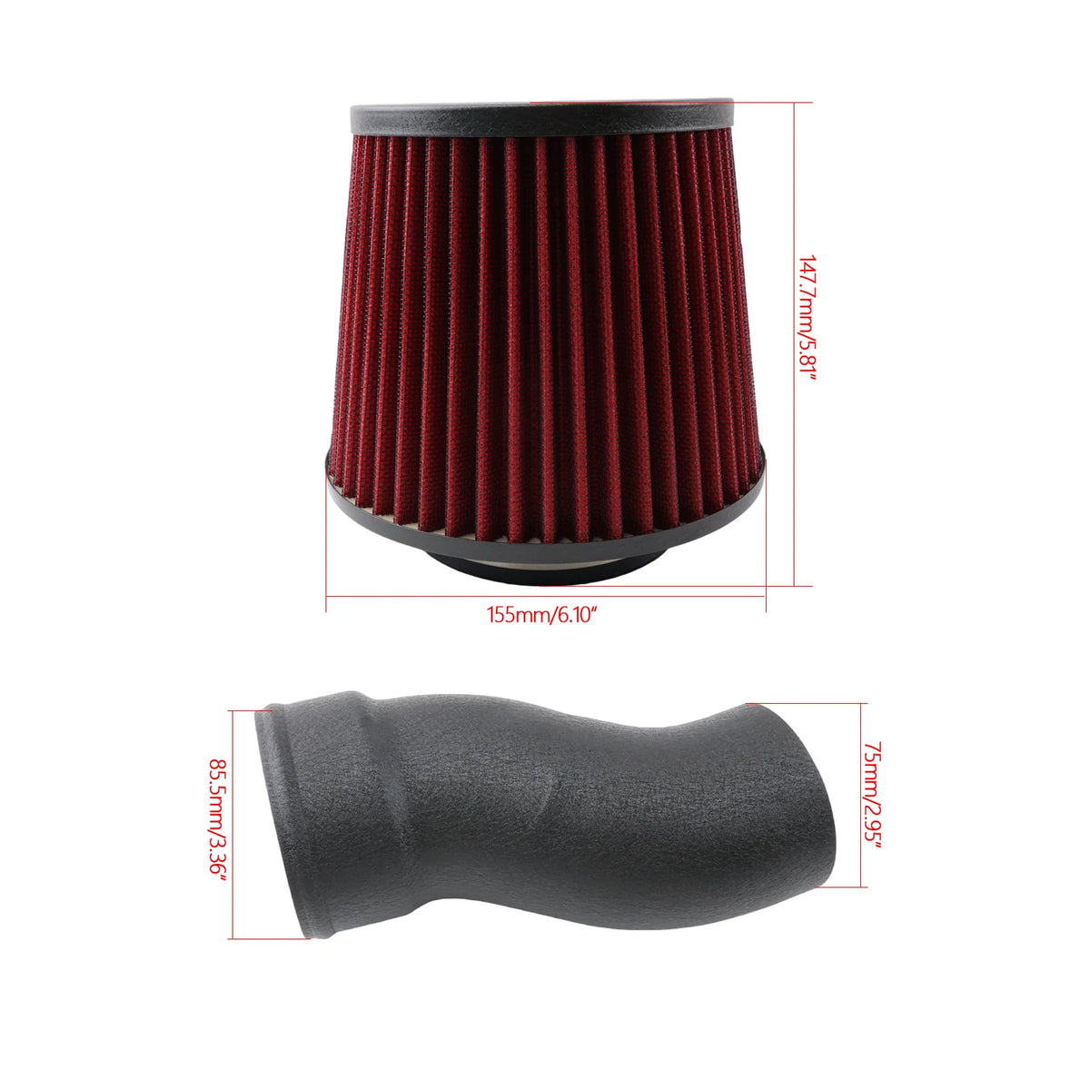 Cold Air Intake System For Mercedes-Benz A 180/200/250 (W176) CLA 180/200/250 (C117) GLA 180/200/250 (X156) 1.6T/2.0T