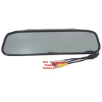 2-in-1 Car Parking System with 4.3" Digital TFT LCD Mirror Monitor and 170° Wide Angle Rear Camera Backup Assist CM World