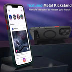 Magnetic Mobile Phone Case with Stand for iPhone 17 16 Pro Max 15 14 Plus 13 12 11 Translucent Cover with Kickstand Car Mobile World