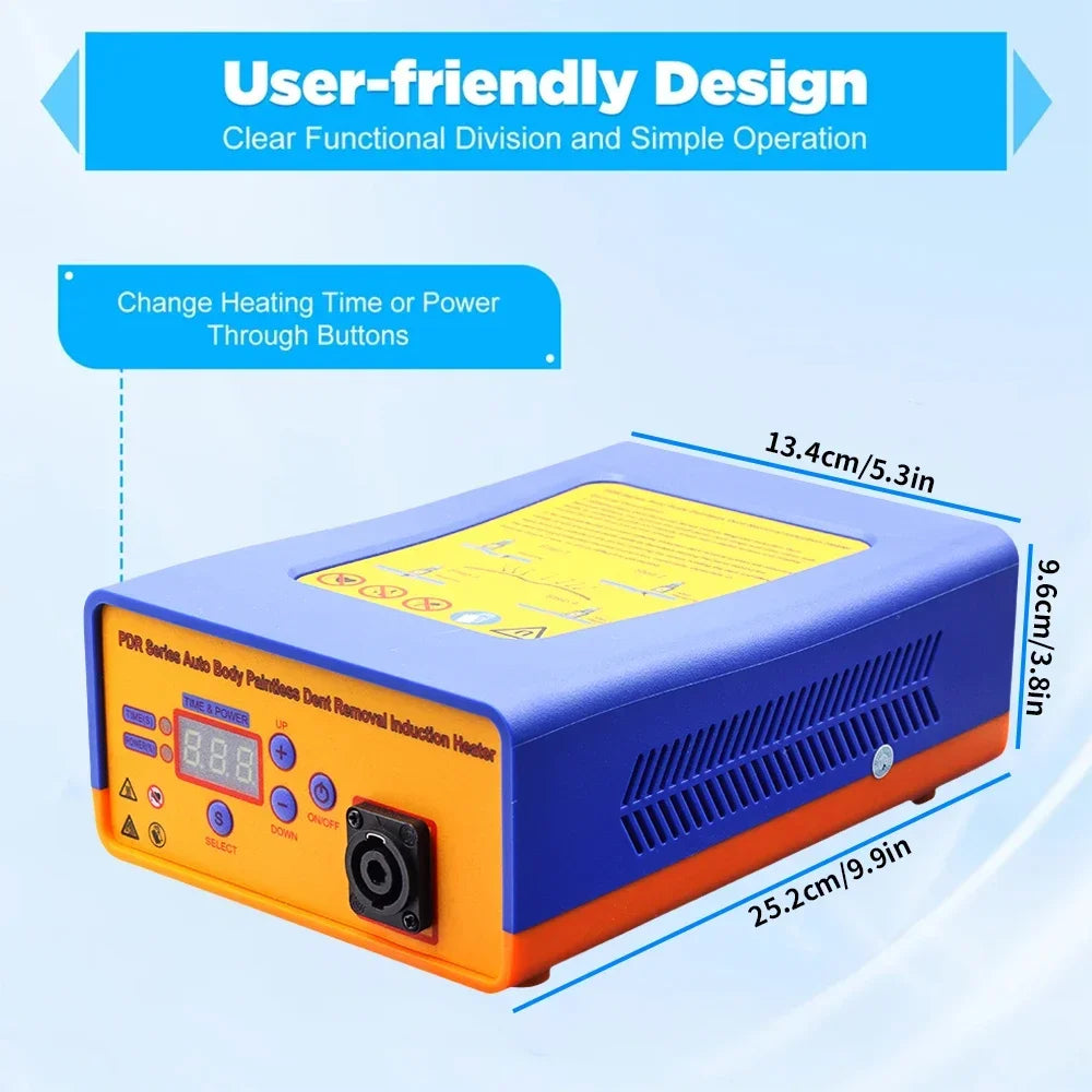PDR Induction Heater Auto Body Dent Removal Induction Heater Removing Paintless Dent Repair Tool 220V/110V 150KHZ CM World