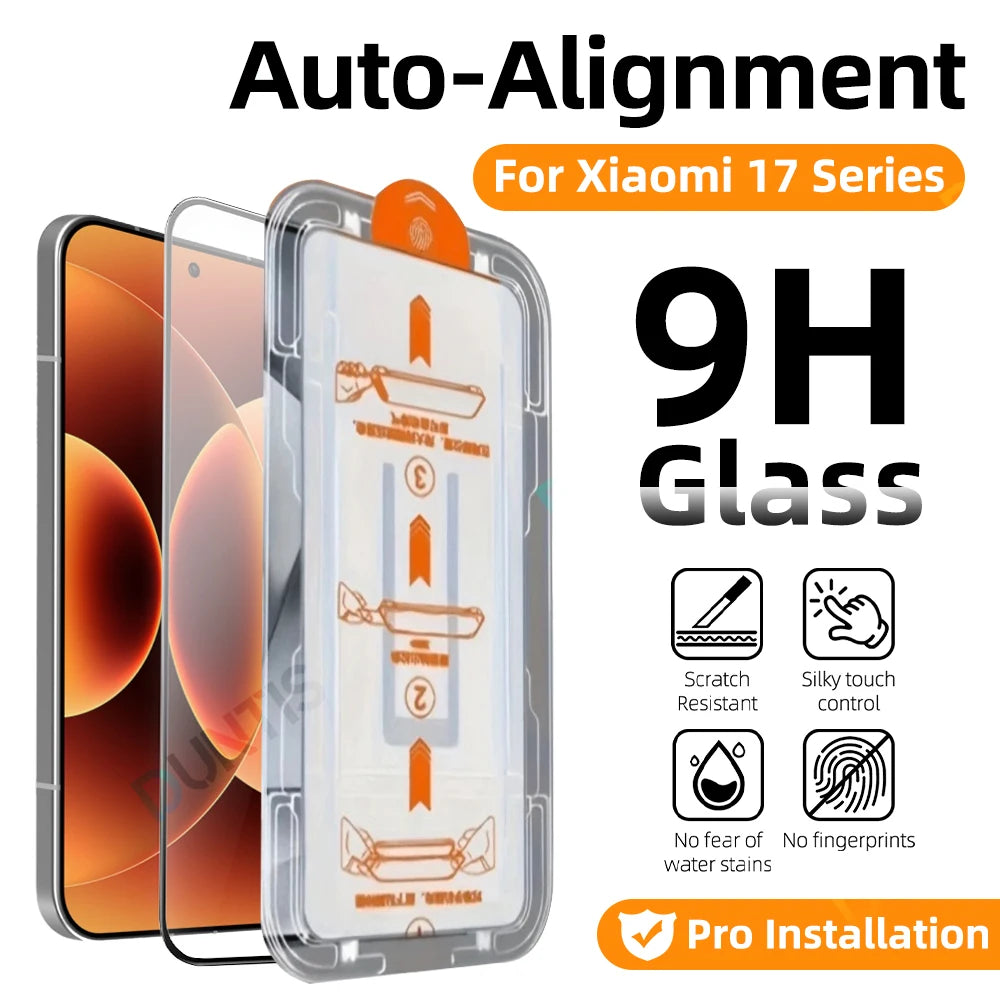 9H Tempered Glass for Xiaomi 17 Pro Max 15 14 13 Screen Protector with Dust-Free Installation Box | For Mi Phone Accessories Car Mobile World