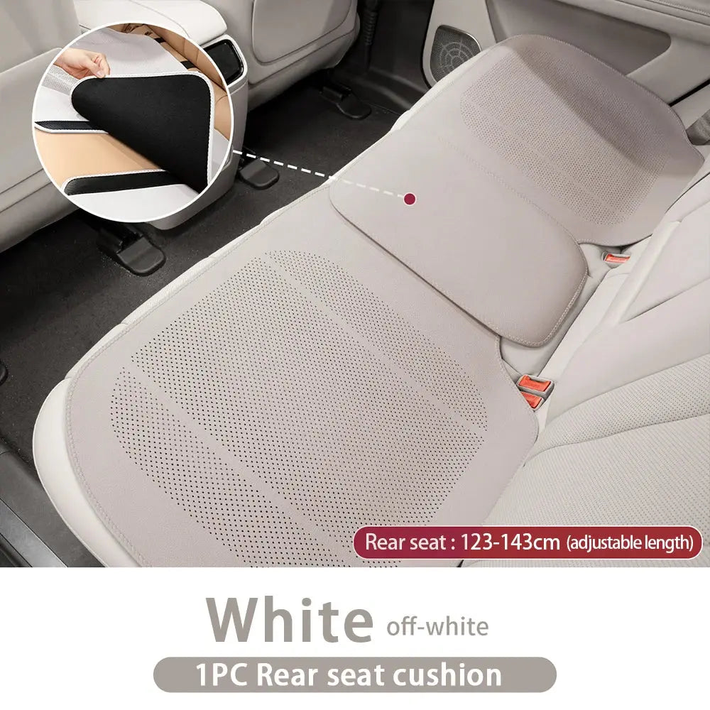 Universal Car Seat Cushion Leather Breathable Hole Summer Car Interior Car Seat Cover Four Seasons Automotive Parts Car Mobile World