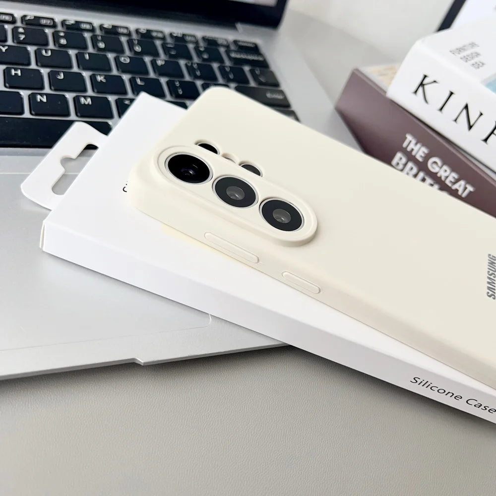 Original For Samsung S26 S25 Ultra S26 Case High Quality Liquid Silicone Cover Samsung S26 S25 Plus S24 Protector Shell & Box