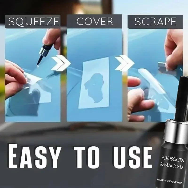 Car Glass Repair Window Cracks Gone Kit Remove Scratch Automobile Truck Motorcycles Broken Repair Windscreen Crack Recovery Set CM World