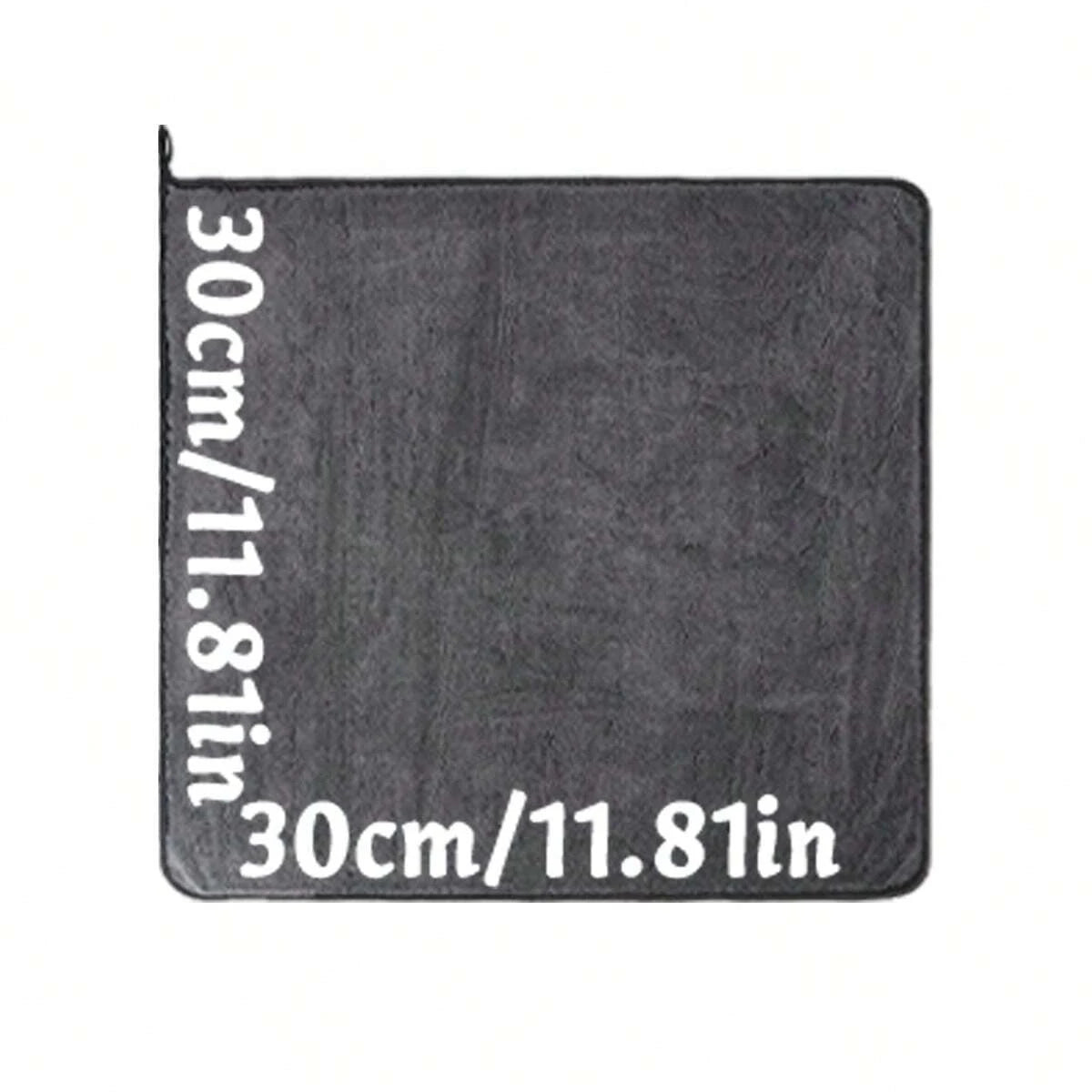 Dark gray car microfiber towel, oversized strong absorbent car wash cloth, high-efficiency cleaning wipe cloth CM World