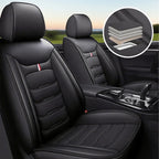Universal All Inclusive Seat Cover Full Leather Car Seat Protector Cushion Single Driver And Passenger All Season Accessories